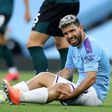 Sergio Aguero could be out for a further two months after knee surgery