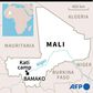 Map of Mali locating Bamako and the Kati camp