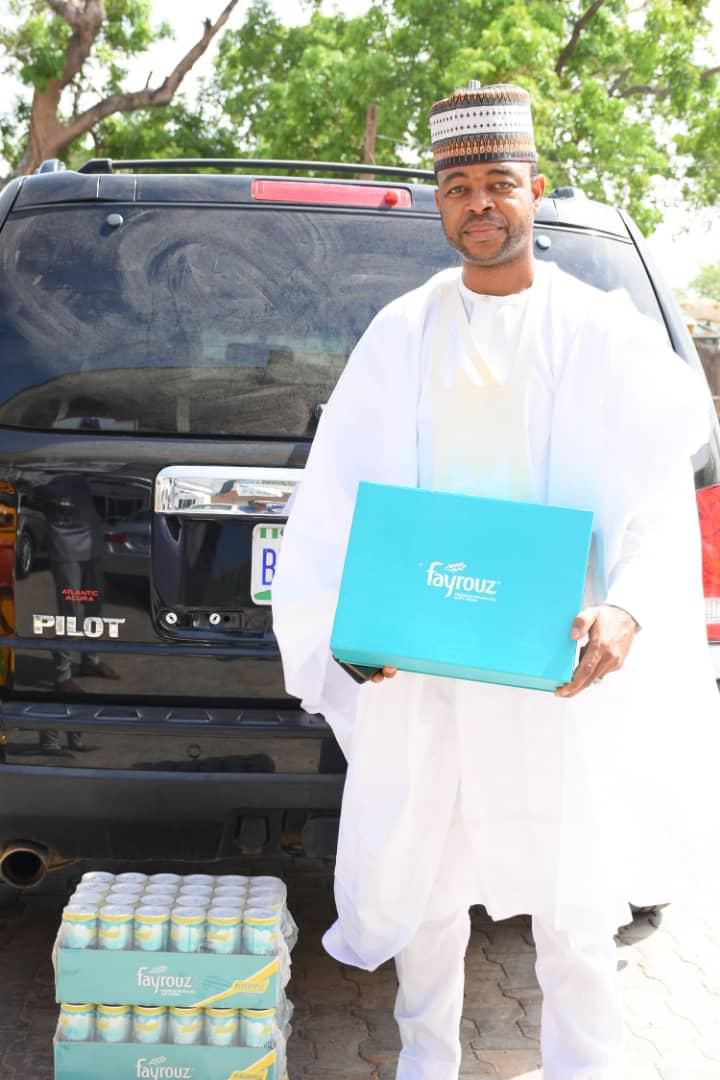 Sani Danja with his Fayrouz Giftbox this Ramadan