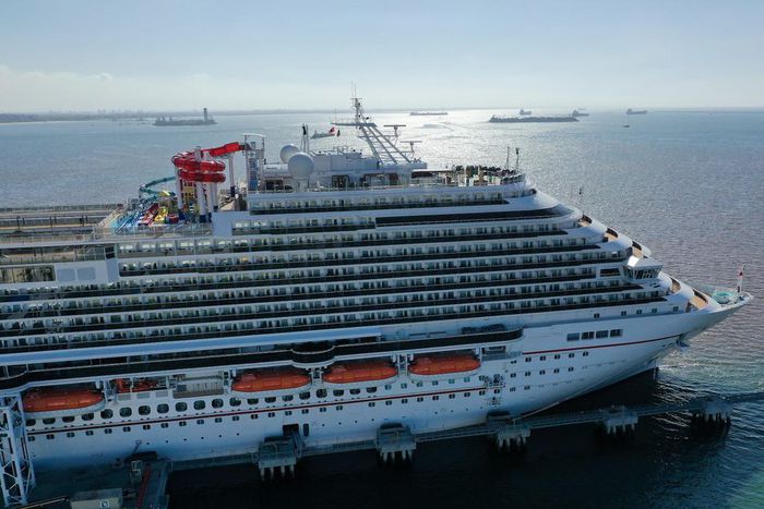 The Carnival Panorama cruise ship sits docked, empty of passengers, as the global outbreak of the coronavirus disease (COVID-19) continues, in Long Beach, California, U.S., April 16, 2020.