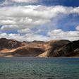 Pangong Tso lake in India's Ladakh region which borders China. The two countries share a 3,500-kilometre (2,200-mile) frontier, which has never been properly demarcated