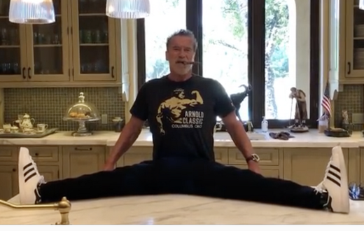 Arnold Shows Off His Flexibility in New Video