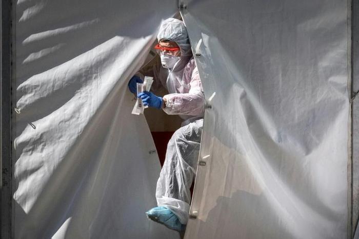 Russia reported a spike in new daily infections