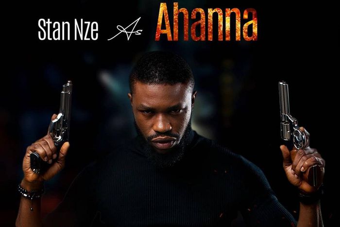 Stan Nze stars as Ahanna in the upcoming Play Network Studios' remake of Amaka Igwe's 1995 film, 'Rattlesnake' [Instagram/@stannze]
