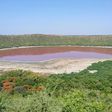 India's Lonar lake, which was formed 50,000 years ago after a meteorite hit Earth, has turned pink apparently, due to algae