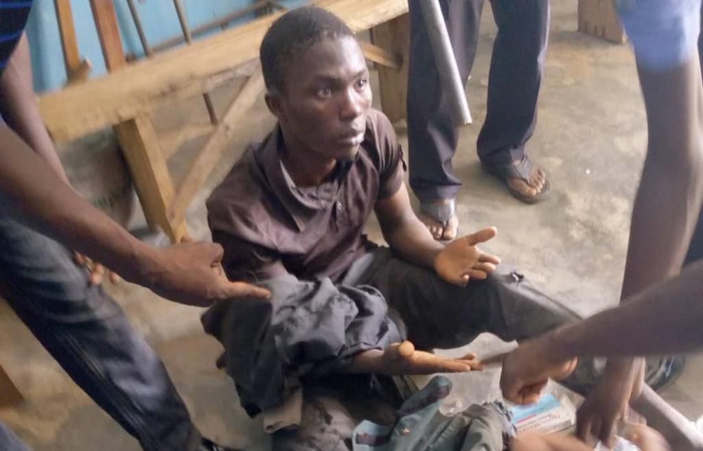 One of two foreigners arrested by the military after an operation against cattle rustlers in Niger State [Defence Headquarters]