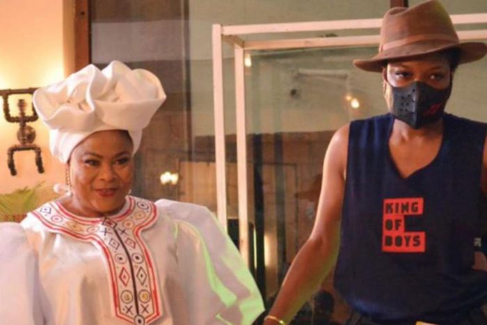 Sola Sobowale and Kemi Adetiba on the set of ' King of Boys 2'  [Instagram/@kemiadetiba]