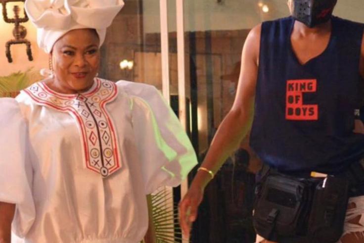Sola Sobowale and Kemi Adetiba on the set of ' King of Boys 2'  [Instagram/@kemiadetiba]