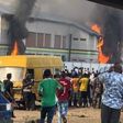 Police station in Orile Iganmu burnt by thugs