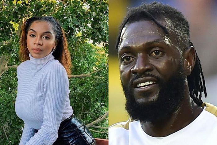 Emmanuel Adebayor flaunts her new girlfriend