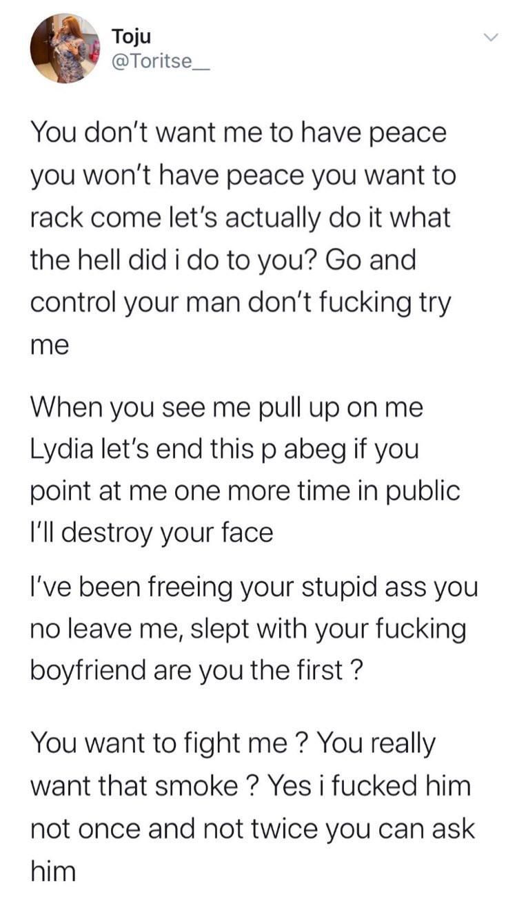 Toju went to reveal that she was having sex with the Egbuson. [LindaIkeji]