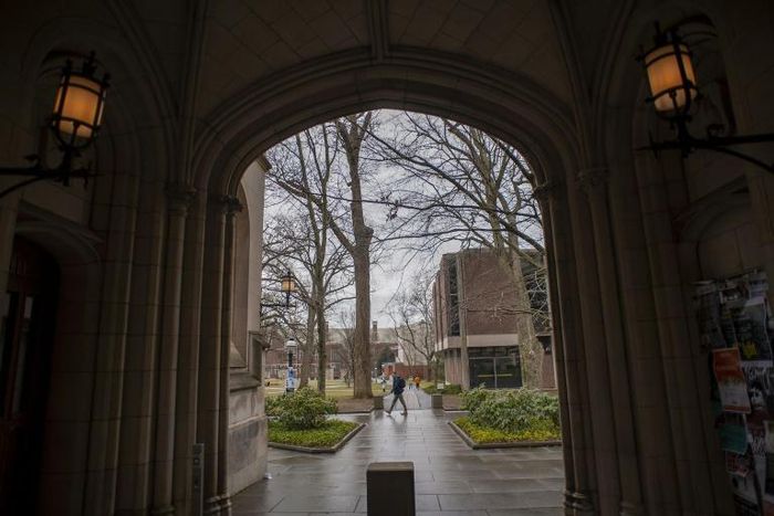 Princeton University campus, photographed on February 4, 2020
