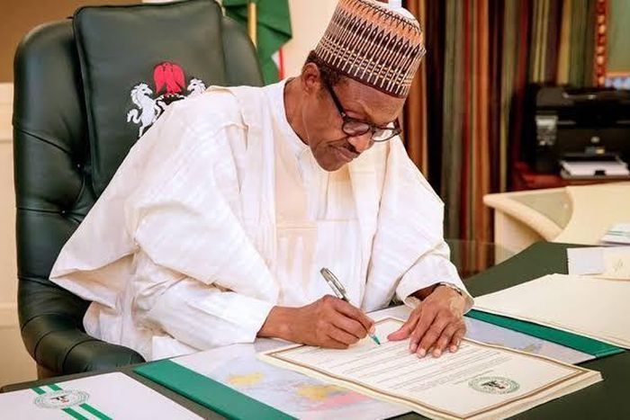 President Muhammadu Buhari. [Twitter/@BashirAhmaad]