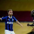 Inter Milan's Belgian forward Romelu Lukaku (R) has scored 23 league goals so far this season.