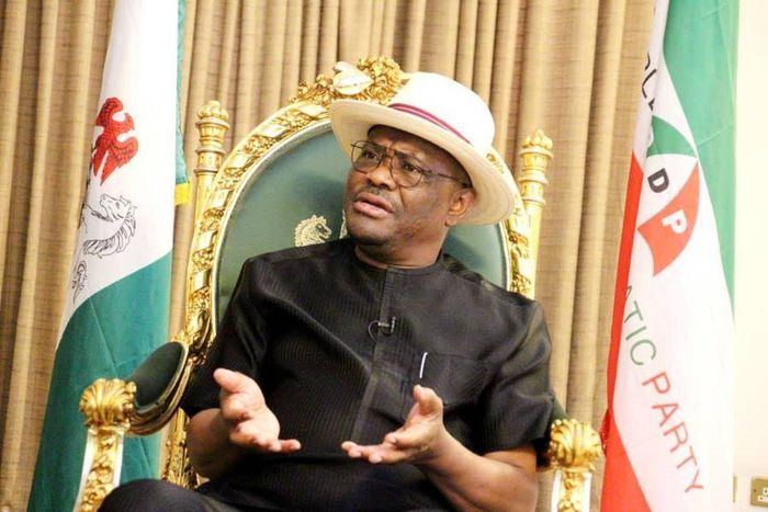 Governor Wike of Rivers addresses the press in Port Harcourt on November 2, 2020 (Kelvin Ebri)