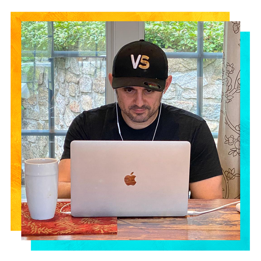 Serial entrepreneur Gary Vaynerchuk at work.