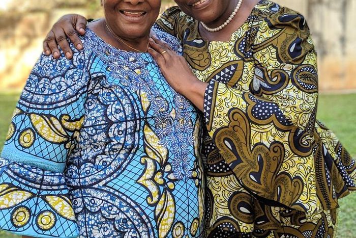 Ezekwesili and late mum Cecilia