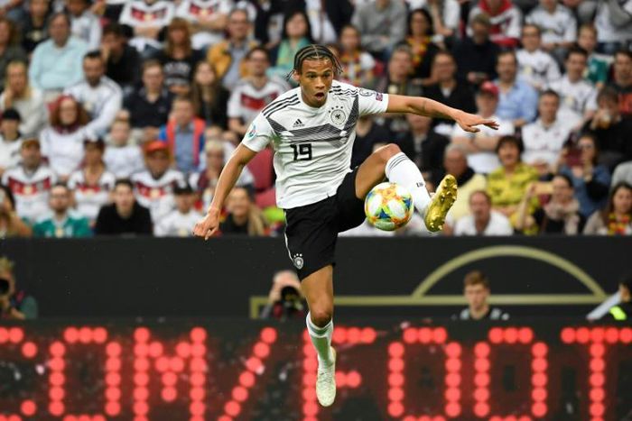 Germany winger Leroy Sane knuckled down to work on Monday with Bayern Munich - a week before the bulk of the squad returns from holiday.