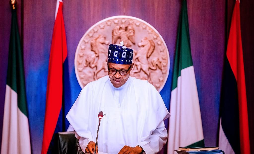 President Muhammadu Buhari. [Twitter@BashirAhmaad]