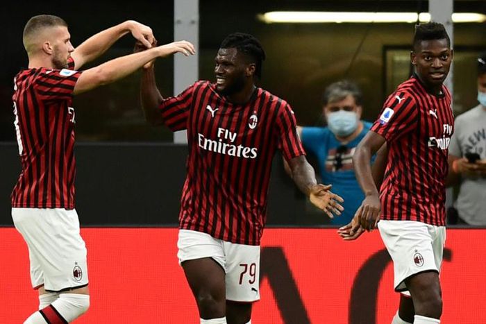 AC Milan's Franck Kessie found the net for the third consecutive Serie A game
