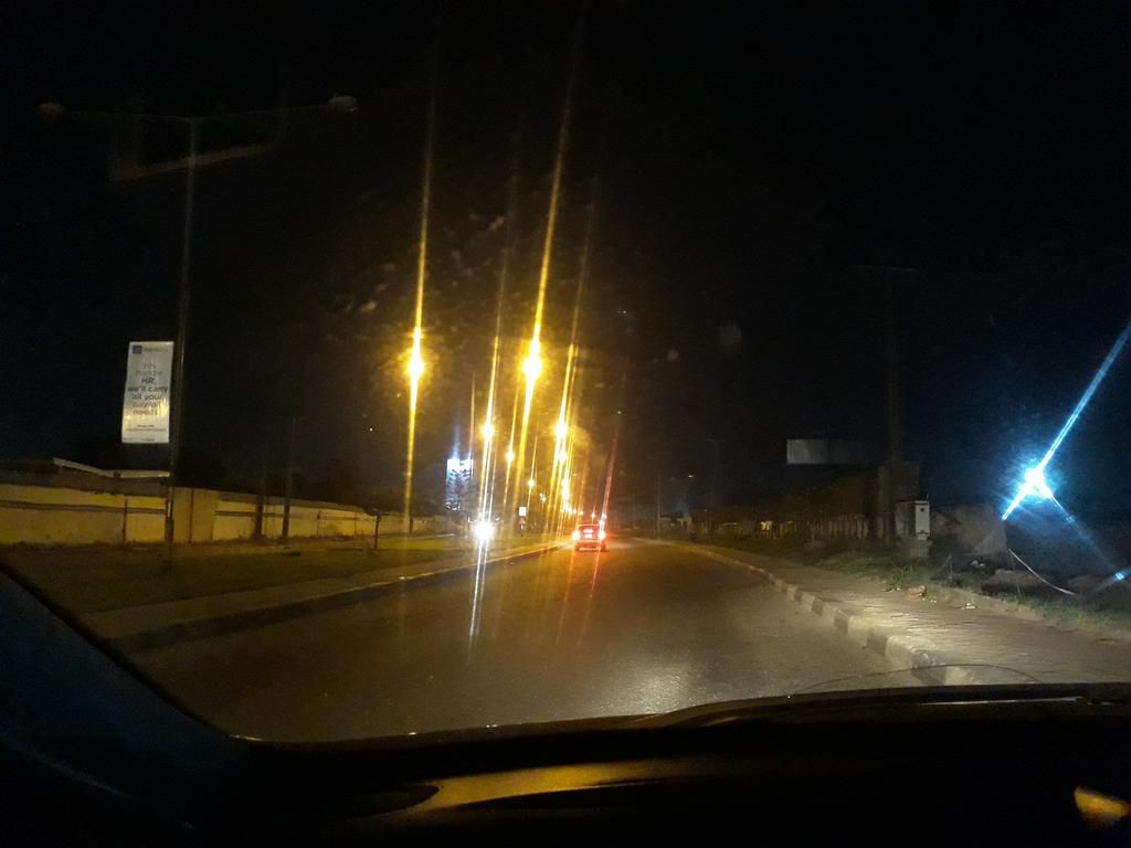 An empty Ikeja street on a club night (Pulse)