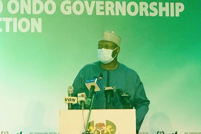 INEC Chairman, Prof. Mahmood Yakubu. [Twitter/@inecnigeria]