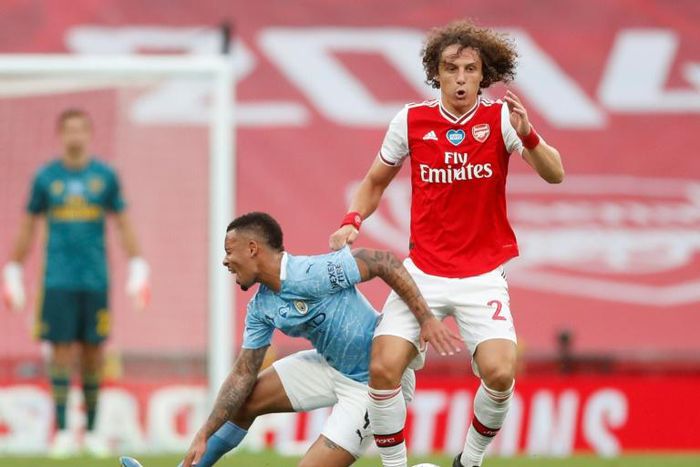 Arsenal defender David Luiz shone against Manchester City