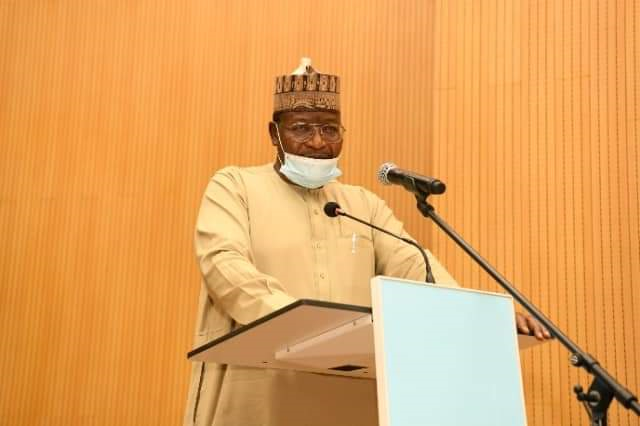 Prof. Umar Danbatta, Executive Vice Chairman, NCC speaking at the inauguration of the Ministerial Committee.