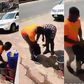 “Sorry sir” – Man steals liquid soap after washing his hand at a public place (video)