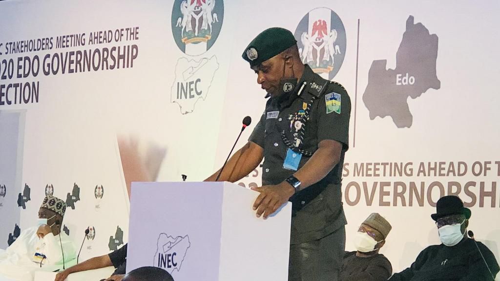 Inspector General of Police (IGP) Mohammed Adamu. [Twitter/@inecnigeria]