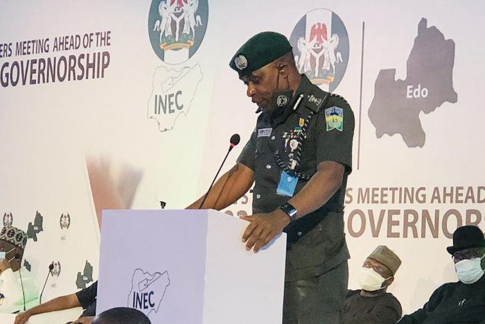 Inspector General of Police (IGP) Mohammed Adamu. [Twitter/@inecnigeria]