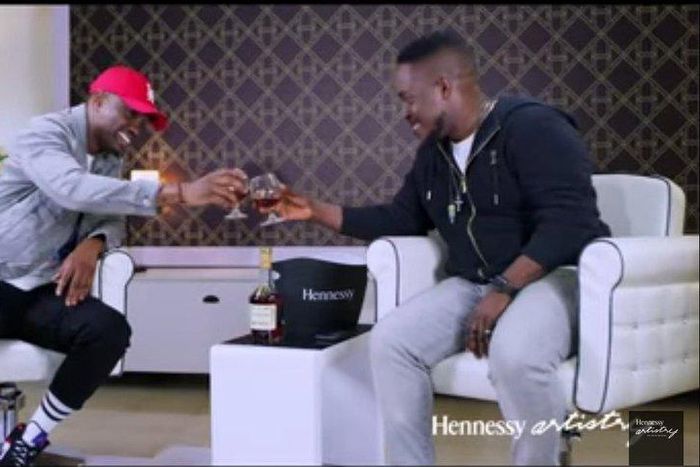 MI Abaga and Vector on Hennessy's 'The Conversation.' (Hennessy Nigeria)