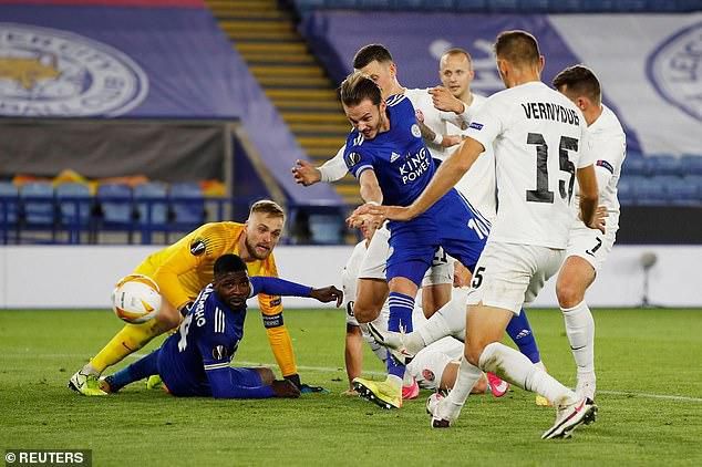 Kelechi Iheanacho and James Maddison (Reuters)