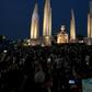 Thousands of mostly young, black-clad protesters amassed at Bangkok's Democracy Monument in one of the city's largest shows of defiance in years