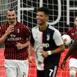 Zlatan Ibrahimovic shared a joke with Cristiano Ronaldo after scoring a penalty that helped AC Milan to a 4-2 win over Serie A leaders Juventus