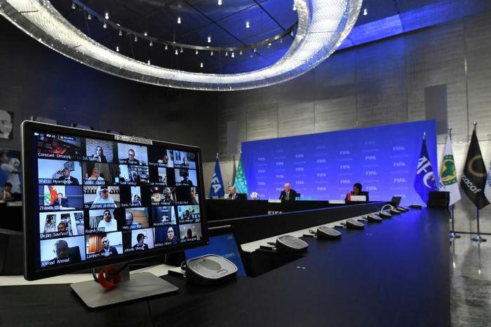 Thursday's FIFA Council meeting was held by video-conference because of the coronavirus pandemic