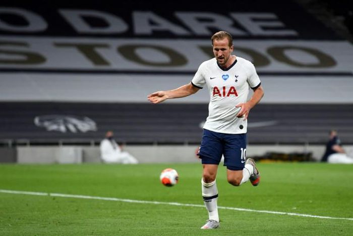 Back in business: Harry Kane scored his first goal of 2020 for Tottenham against West Ham