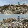 Restrictions imposed by the Saudi authorities to avoid a coronavirus outbreak saw a trickle of pilgrims on Mount Arafat compared with the sea of faithful last year