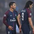 Thiago Silva (L) and Edinson Cavani, both out of contract, will leave Paris Saint-Germain this summer, the club's sporting director Leonardo has confirmed