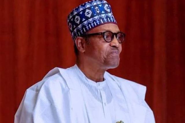 President Muhammadu Buhari. [Twitter/@BashirAhmaad]