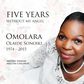Omolara Sonoiki - 5 years gone but never forgotten