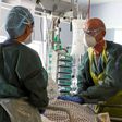Medical staff in intensive care routinely wear full protective equipment