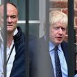 Boris Johnson's top adviser Dominic Cummings (left) is under fire for breaking lockdown rules