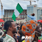 #EndSARS protesters at the Lekki Toll Gate, Lagos