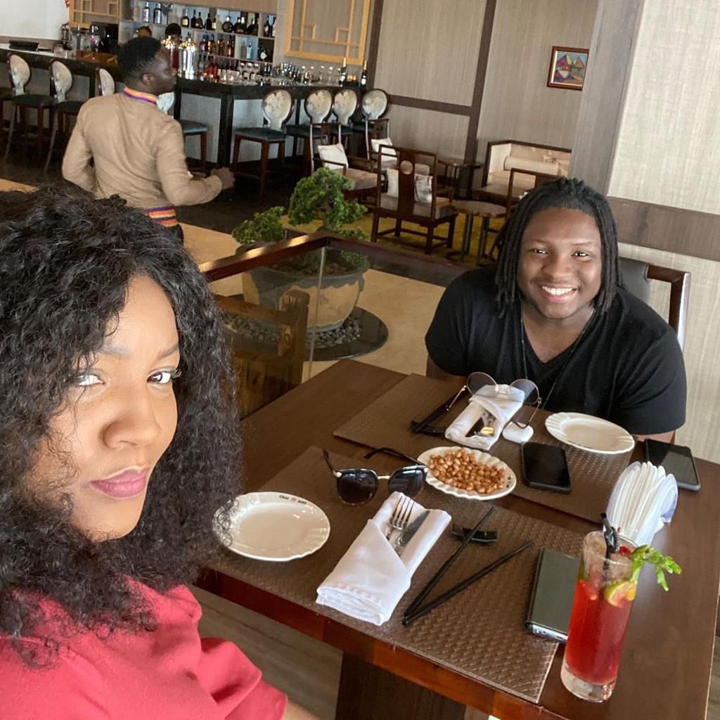 Omotola and her son, Captain E [Instagram/RealOmoSexy]