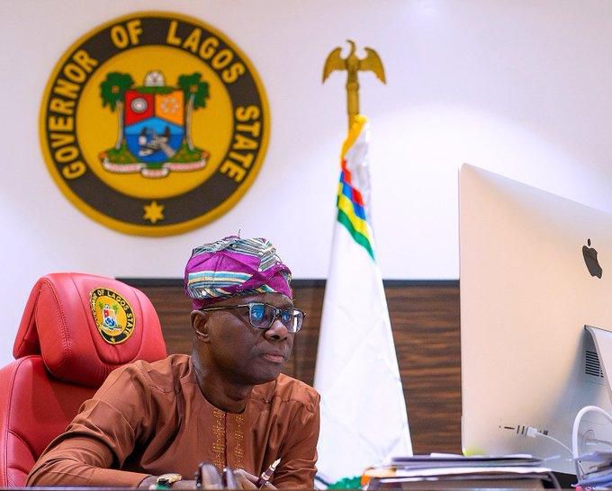 Lagos state Governor, Babajide Sanwo-Olu. [Twitter/@jidesanwoolu]