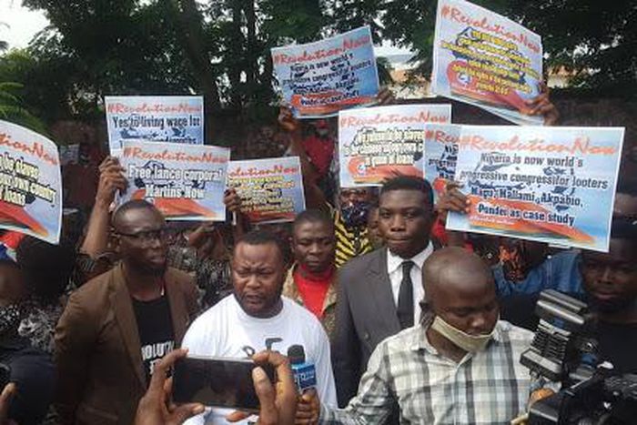 Police arrested some revolutionnow protesters on Wednesday, August 5, 2020 (OnoBello)