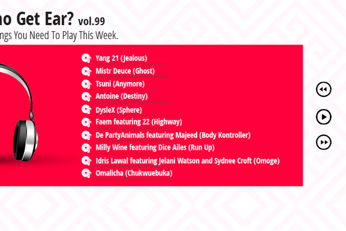 Who Get Ear Vol. 99: Here are 10 songs you need to play this week. (Pulse Nigeria)