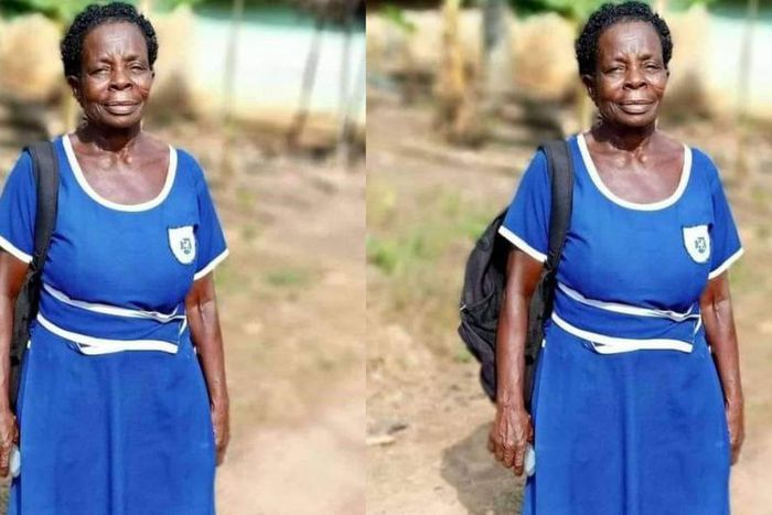 57-year-old Elizabeth Yamoah writes Basic Certificate Exam