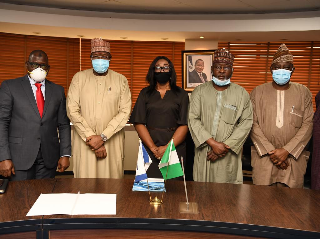 L-R: Muhammad Nami, Executive Chairman, Federal Inland Revenue Service (FIRS); Prof. Umar Danbatta, Executive Vice Chairman, Nigerian Communications Commission (NCC); Nneka Ifekwuna, Secretary, FIRS Board; Engr. Ubale Maska, Executive Commissioner, Tec...